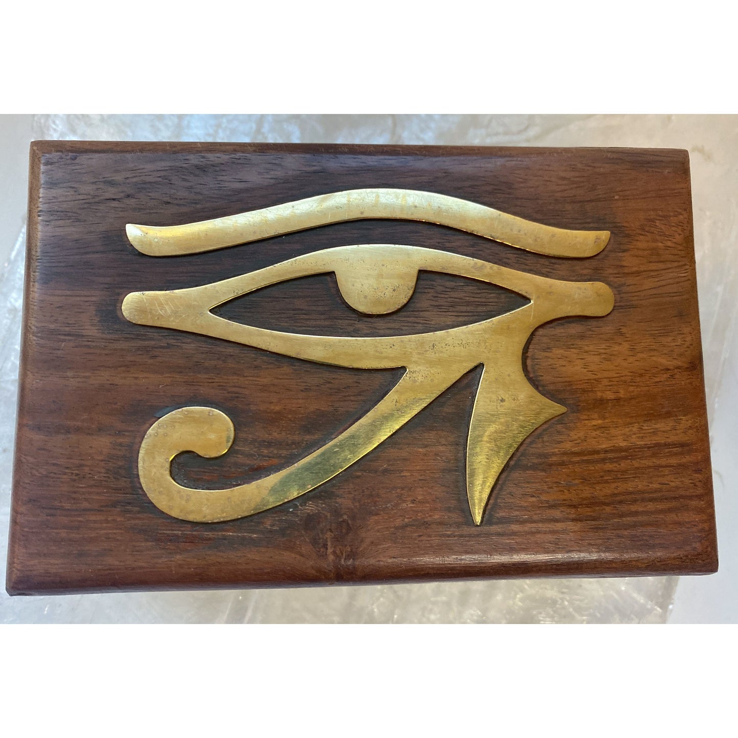 Egyptian Eye of Horus 4x6 Wooden Box