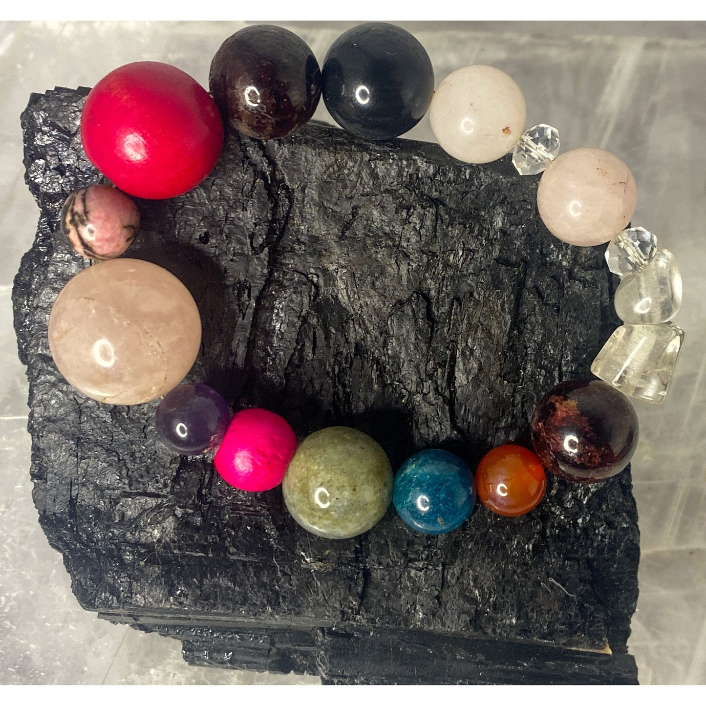 9 Gemstone Chakra Alignment Stretchy Bracelet