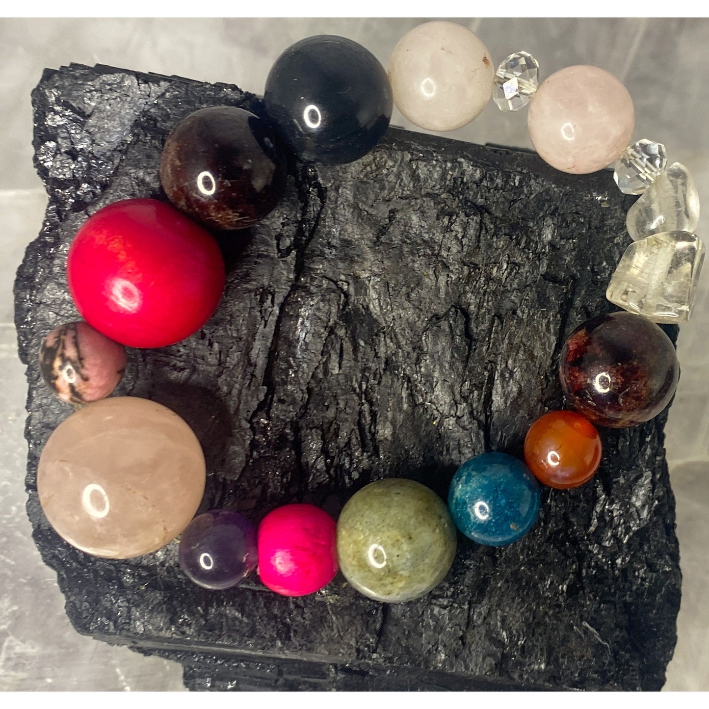 9 Gemstone Chakra Alignment Stretchy Bracelet