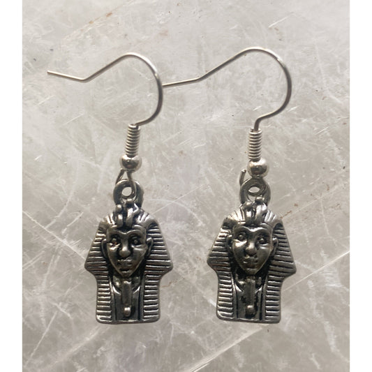 Silver Pharaoh Earrings
