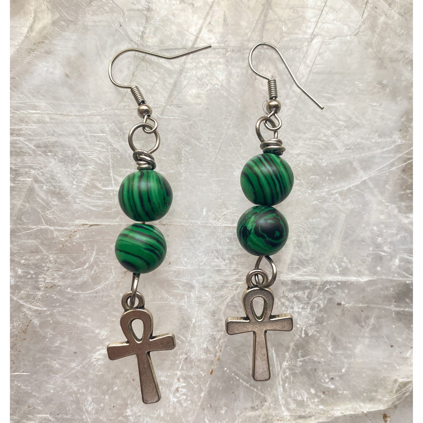 Malachite Earrings