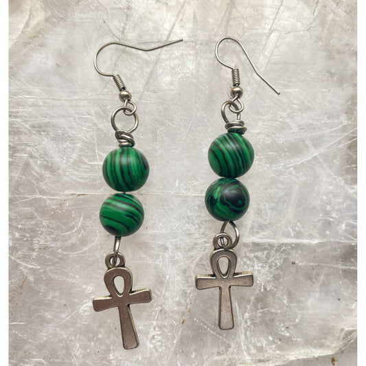 Malachite Earrings