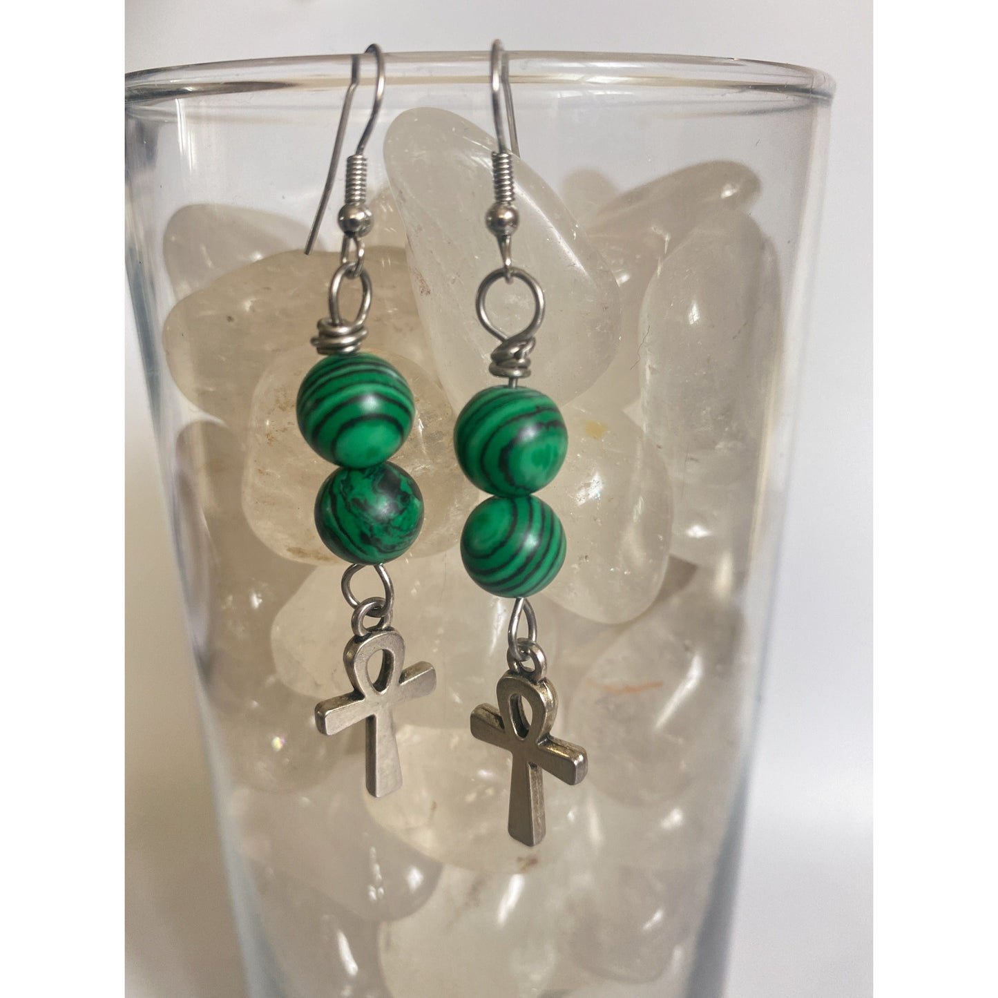 Malachite Earrings