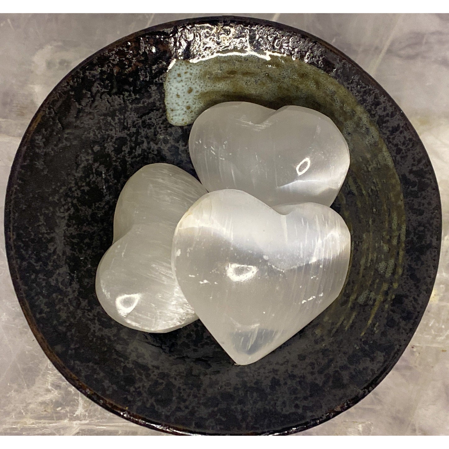 Selenite Mini Hearts