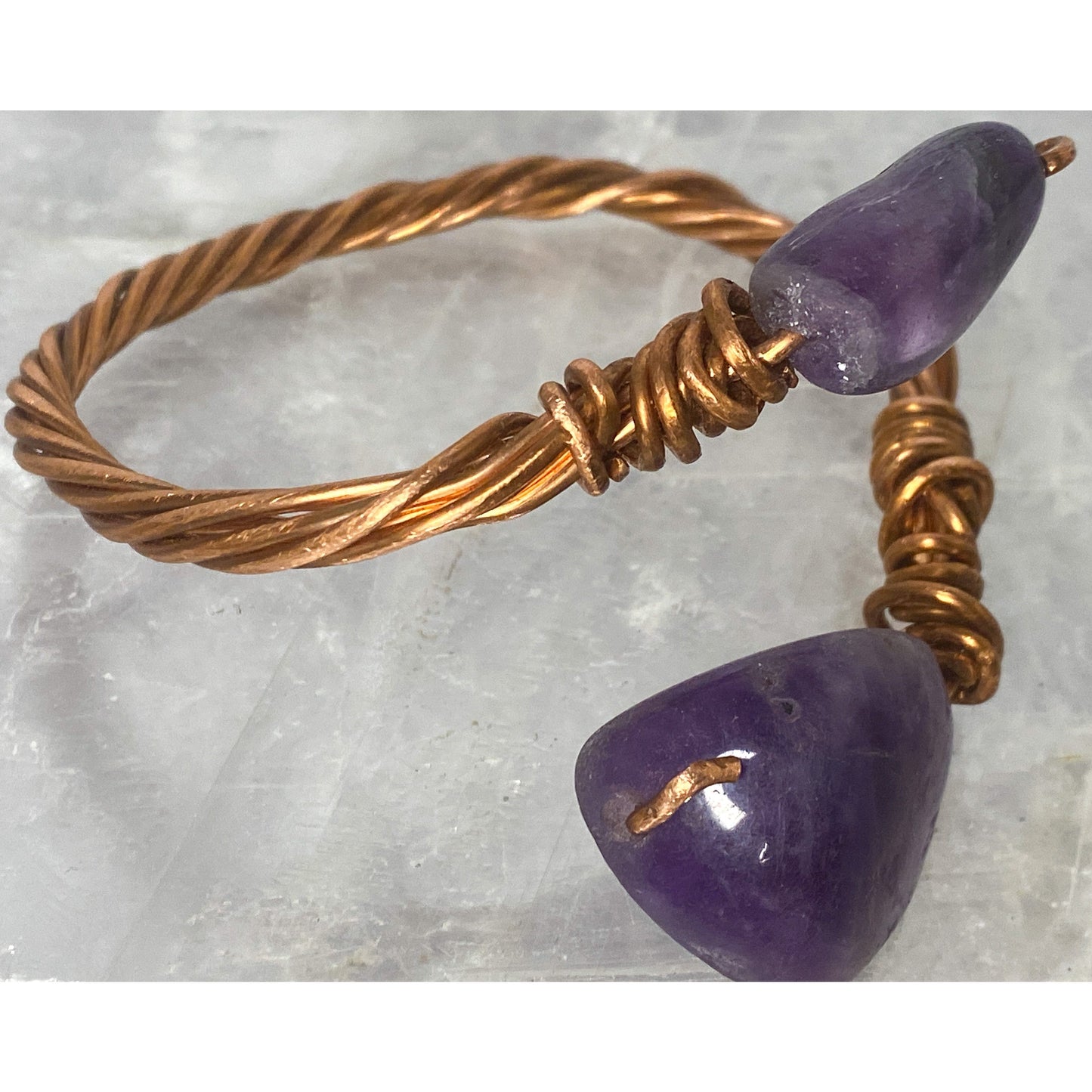 Amethyst & Copper Bracelet