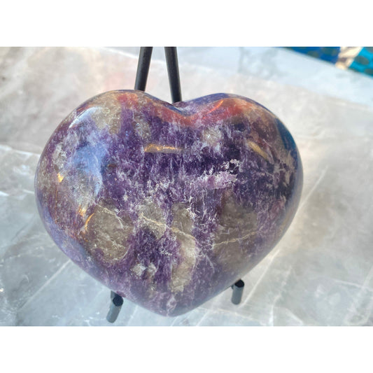 Lepidolite Heart