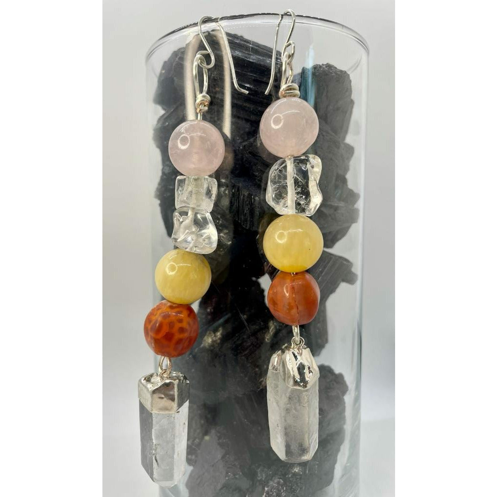 Rose Quartz/Clear Quartz/Citrine/Carnelian