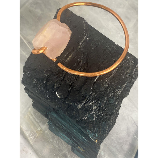 Rose Quartz & Copper Bracelet