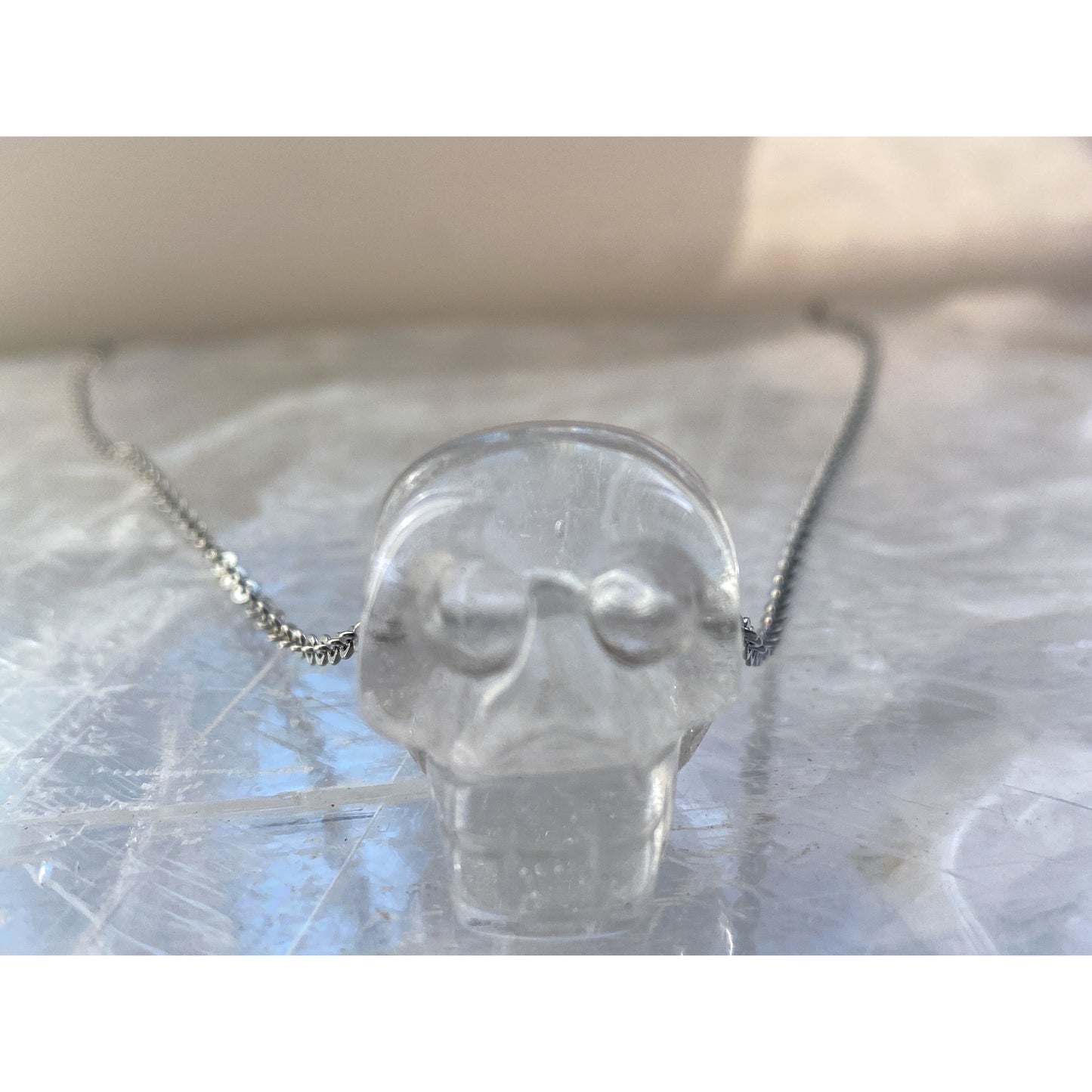 Calavera Pendant - Clear Quartz