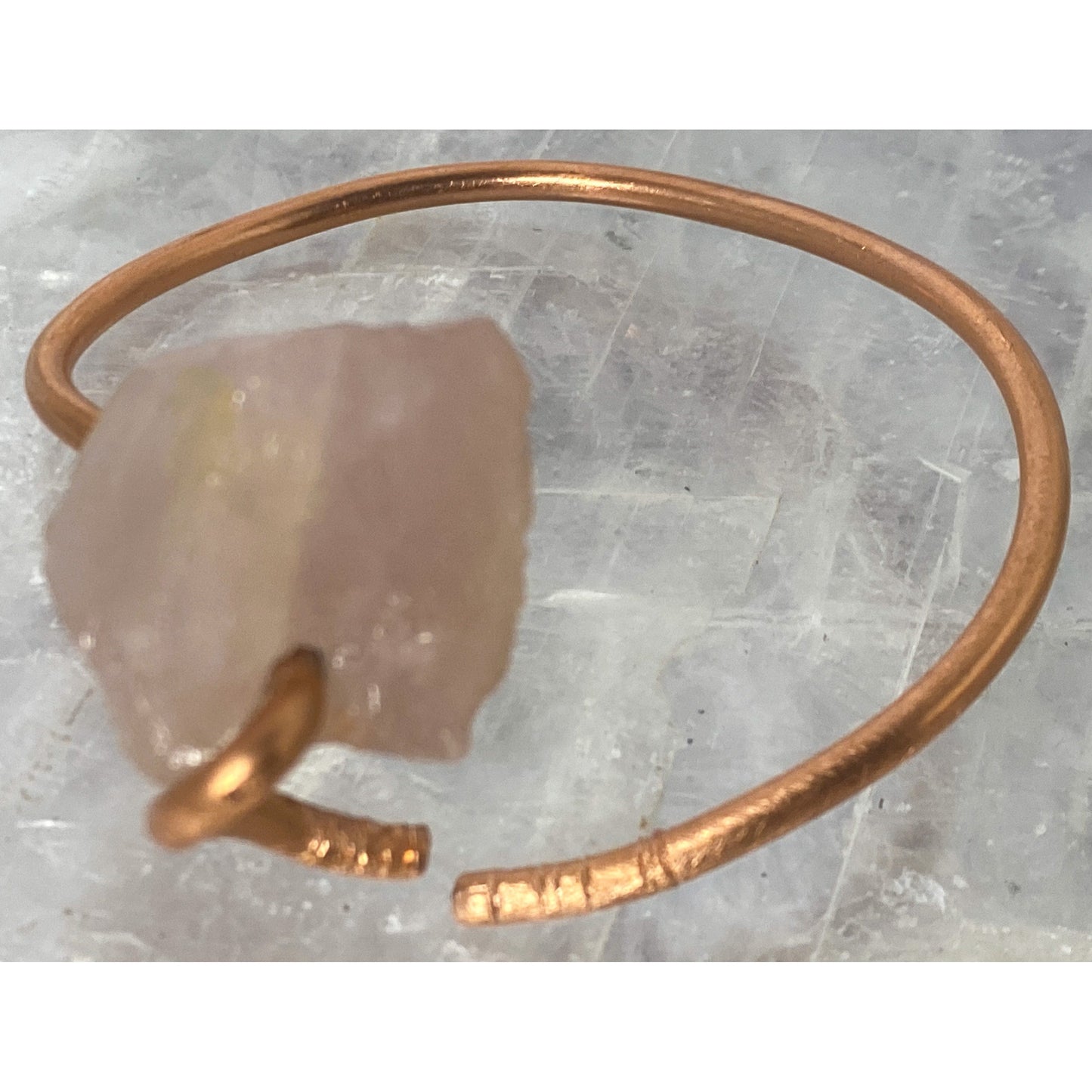 Rose Quartz & Copper Bracelet