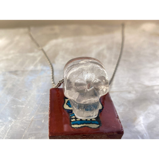 Calavera Pendant - Clear Quartz