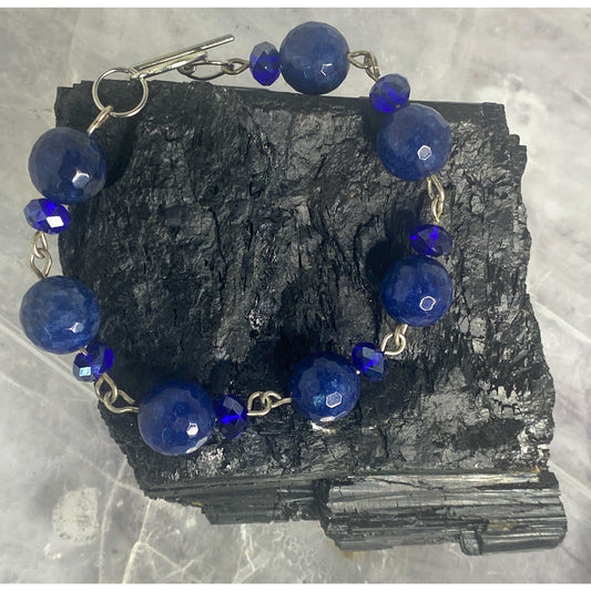 Blue Flame Lapis Lazuli Luxurious Bracelet